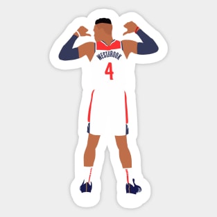 Russell Westbrook Wizards Sticker